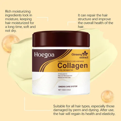 Mascarilla Capilar Con Aceite De Argán Marroquí, Colágeno, H