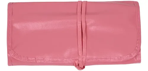 Set 24 Brochas Maquillaje Profesional Estuche Pinceles Gugus Color Rosa