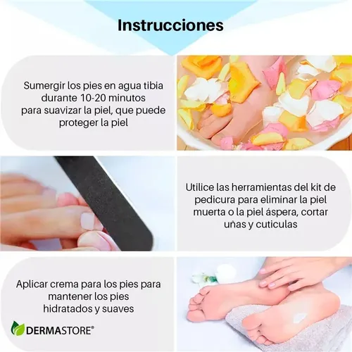 Kit Podologia Pedicuria X15 Piezas Limas Garlopin Navaja