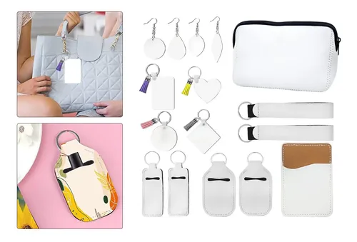 Compatible Con Genérico Kit Sublimación 32 Pzas Llaveros /