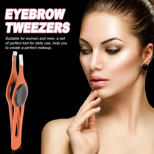 // Pinzas Para Cejas Inoxidable 5 Piezas Para Viaje