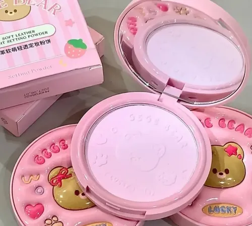 Polvo Compacto Fijador Sellador De Maquillaje Gege Bear