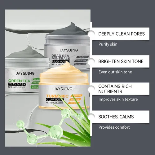 Mascarilla Facial De Arcilla Hidratante Para El Control De L