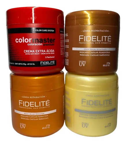Combo X4 Máscaras Capilares X270g Aptas Método – Fidelité