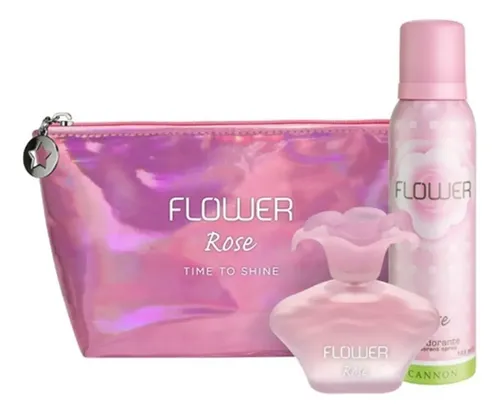 Set Flower Rose Perfume y Bolso Mujer 40ml Spray