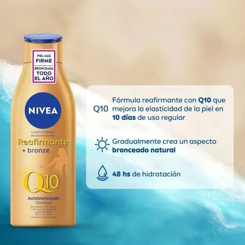 Loción Corporal Nivea Q10 Autobronceado Gradual 400 Ml