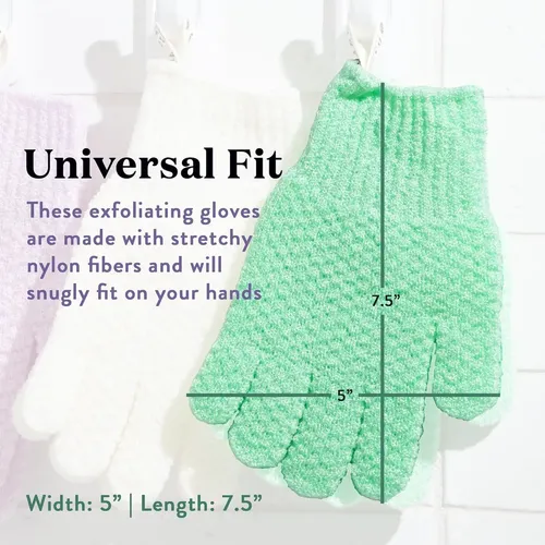 Guantes Exfoliantes De Ducha Bare Botanics Pack De 4