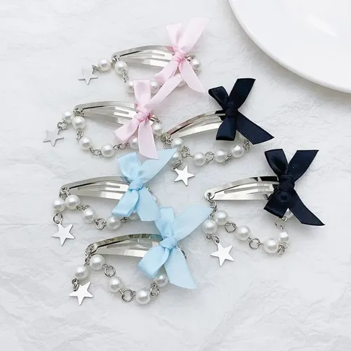 Broche De Pelo Con Cadena Decorativa Y Bonito Diseño