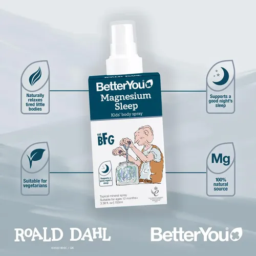 Spray Corporal Betteryou Magnesium Sleep Kids 100 Ml Con Lav