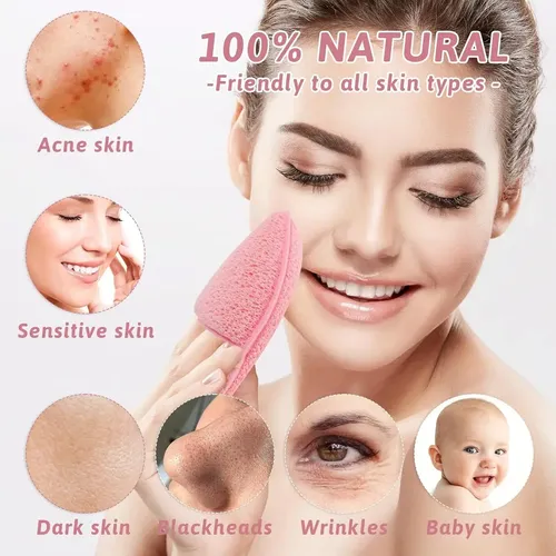 Esponja Facial Limpiador Exfoliante De Rostro Forma Gota