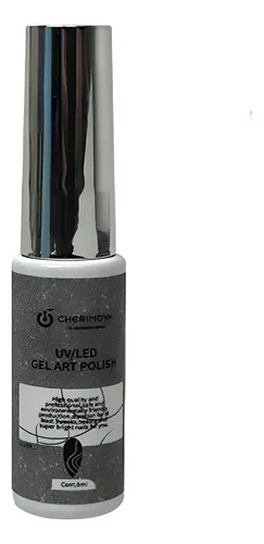 Gel Art Polish Semi Decoracion Liner Uv/led Cherimoya 8ml Color Plateado