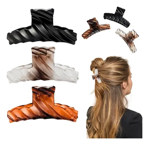 Pinza Para El Cabello De Plastico Broche Para Peinados