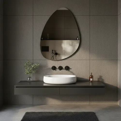 Espejo Curvo Digital Luz Led Touch Tactil Baño 80x60cm