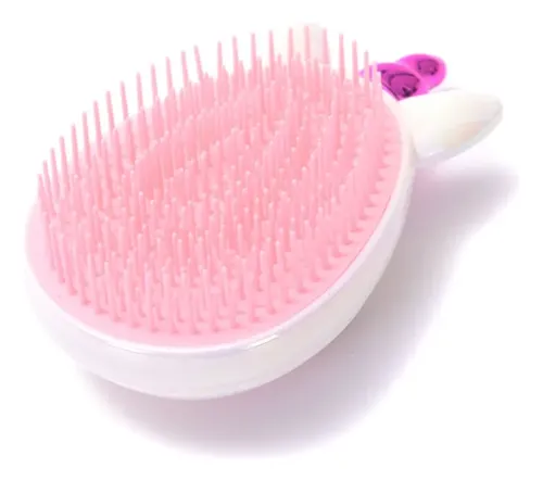 Cepillo Desenredante De Cabello Unicornio Gatito Holografico