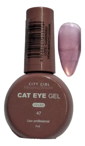 Esmalte Ojo De Gato 7ml Cat Eye Uv/led City Girl Profesional 47