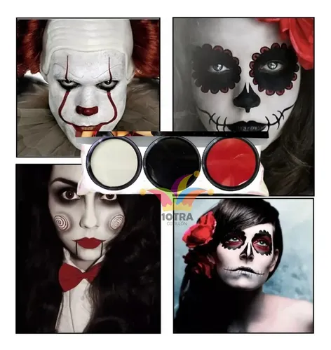 Set Maquillaje Artístico Cremoso de Artelight para Halloween, con Estuche y 3 Piezas