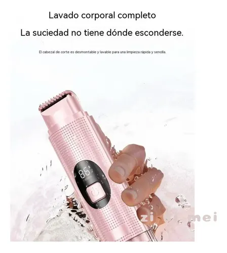 Depiladora Eléctrica Femenina 2 En 1 Sin Dolor Rosa