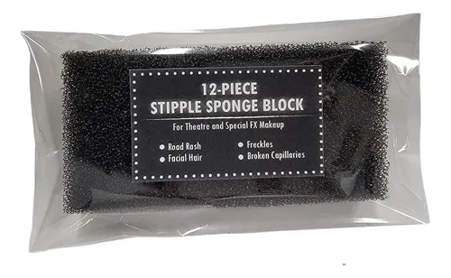 Set De 12 Bloques De Esponja Stipple, Maquillaje Con Efectos