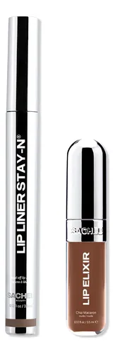 Sacheu Kit Delineador Labial Peel Off Hey-zel Y Nude Gloss