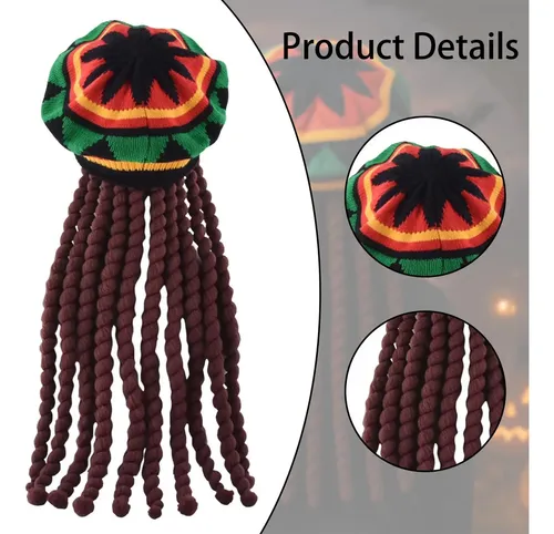 Sombrero Con Rastas, Peluca De Moda Para Fiestas, K