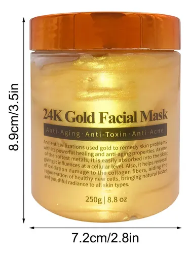Mascarilla Facial 24k Piel Muerta Eliminación Hidratante Oro