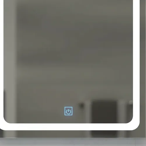 Espejo Lumens Led 50x60cm Touch Luz Fría, Cálida Y Neutra