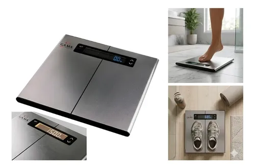 Balanza Digital Baño Gama Scf 5000 Muscular Grasa Oseo Gris