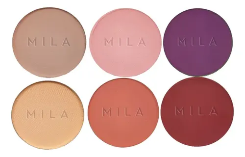 Paleta de Sombras Mila Marzi HD 6 Tonos Mate Charlotte Larga Duración