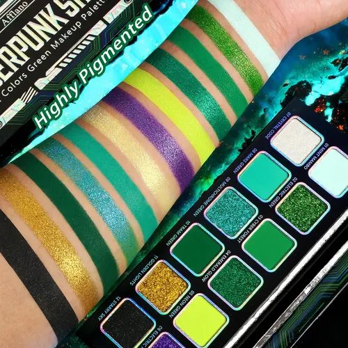 Afflano Paleta Sombras Multicromáticas Verde
