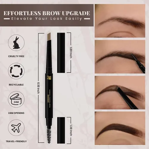 Lápiz De Cejas A Prueba De Agua Blonde Brow 3r Factory