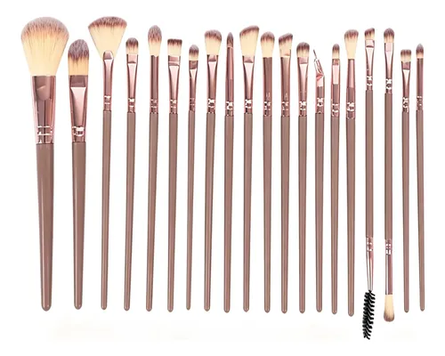 Set Brochas Maquillaje Profesional Pelo Suave Para Base Rubo