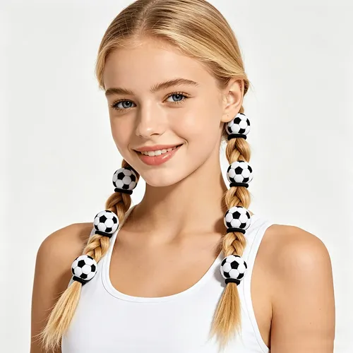 8 Cintas For El Pelo For Balones De Fútbol, Soportes Elást