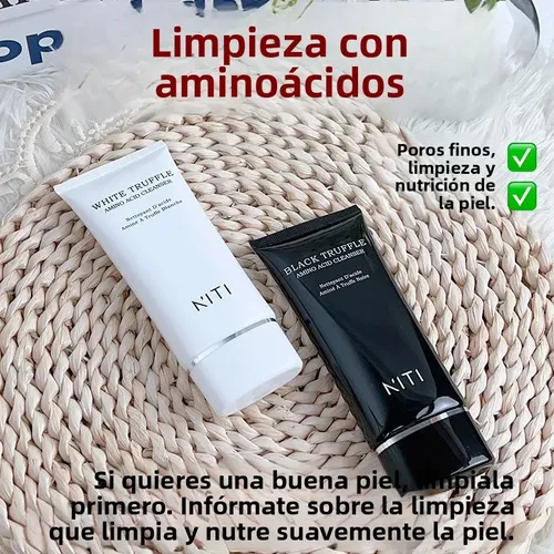 Limpiador Facial De Aminoácidos Dual Blanco Y Negro 100g