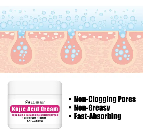 .a Crema Facial De Ácido Kójico, Aclara Las Manchas Y