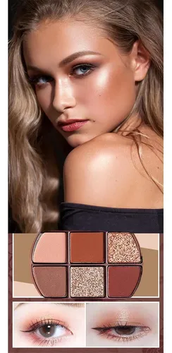 Paleta Glitter Xfexm 6 Colores