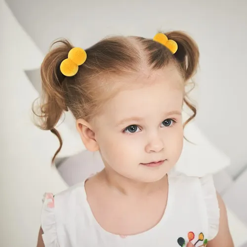 Hair Accessories Choicbaby 40pcs Pom Ball Elastic Hair Ties