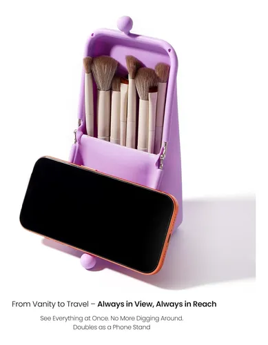 Organizador Apt 1101 Para Brochas De Maquillaje Lavanda