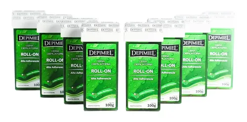 Depimiel X8 Cera Depilatoria Roll On Descartable Aloe Vera