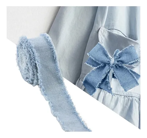 Cinta Para Coser, Adornos Artesanales Azul Claro