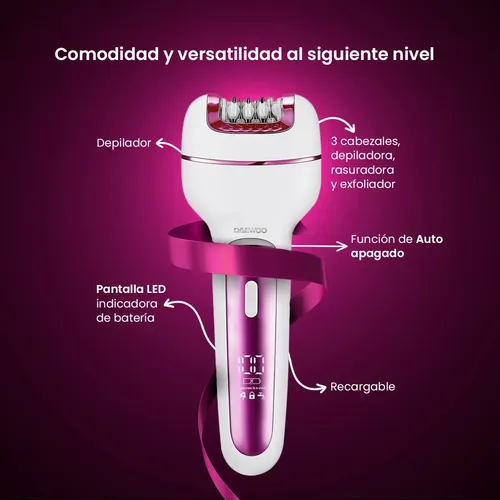 Depiladora Rasuradora Eléctrica Corporal 3 En 1
