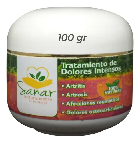 Pack X 4 Crema Natural Artesanal Sanar Dolores Intensos