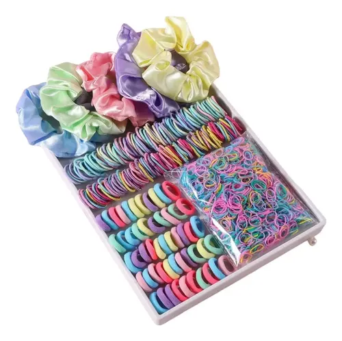 2155 Pcs Mini Ligas Pelo Bandas Elásticas Accesorios Cabello