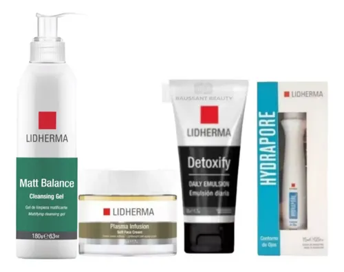 Lidherma Men Limpieza+ Hidratacion+ Crema+ Contorno De Ojos