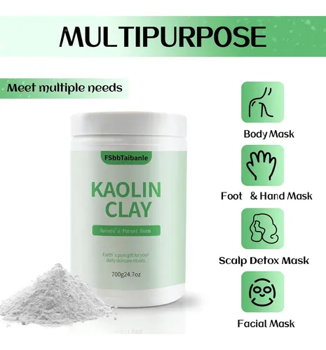 Polvo De Arcilla De Caolín Blanco Fsbbtaibanle 32 Oz Para