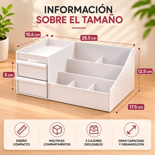 Organizador Maquillaje Cremas Escritorio  Cajones Cosméticos