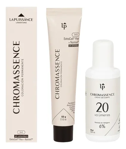 La Puissance Chromassence Sin Amoníaco Tintura + Oxidante A Elección