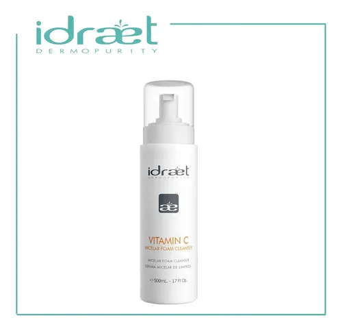 Idraet Vitamin C Micelar Foam Cleanser Espuma Limpieza 500ml