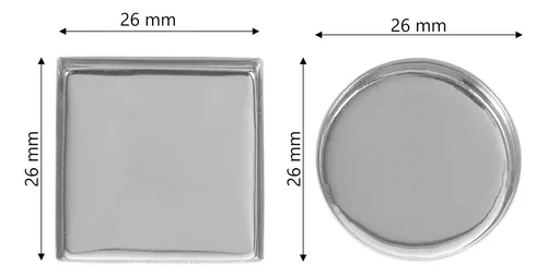 Bandeja De Metal Vacía, Redonda, Vacía, Para Paleta De Sombr