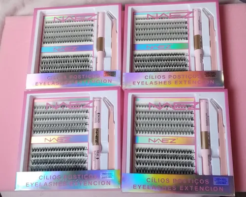 Kit Pestañas Postizas Naez Diy Con Pinza Y Pegamento