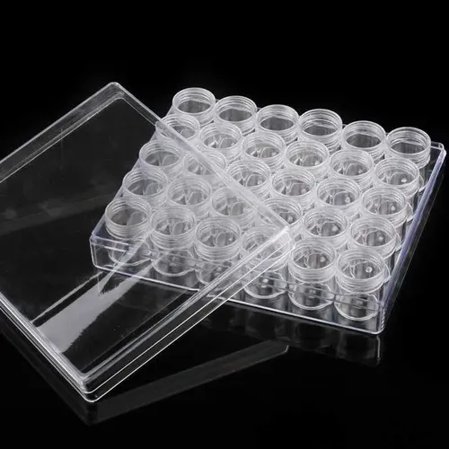 Organizador Acrílico Para Strass Cristales 30 Potes Manicura